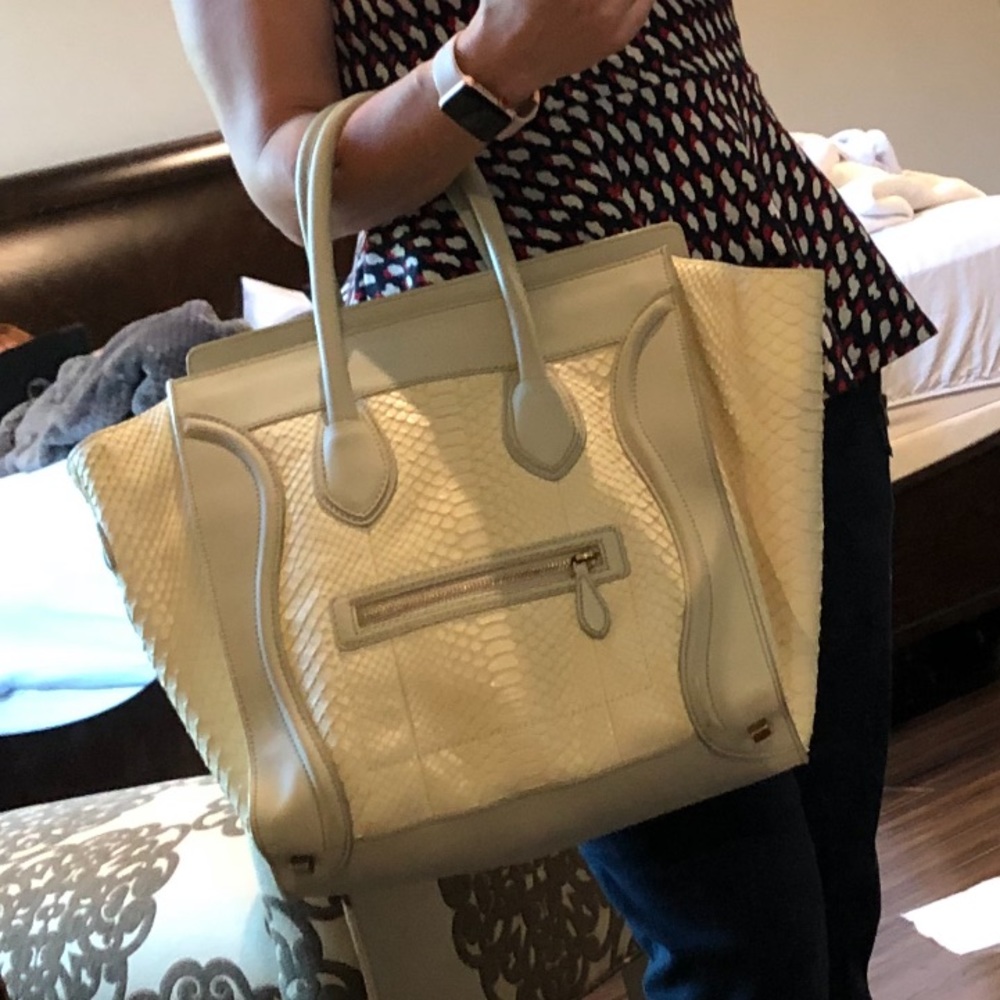 Python mini Luggage tote